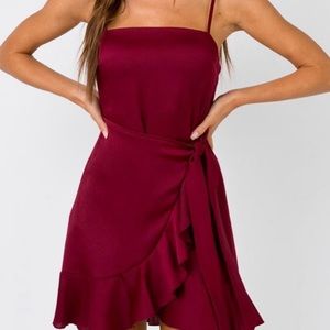 Princess polly wrap mini dress